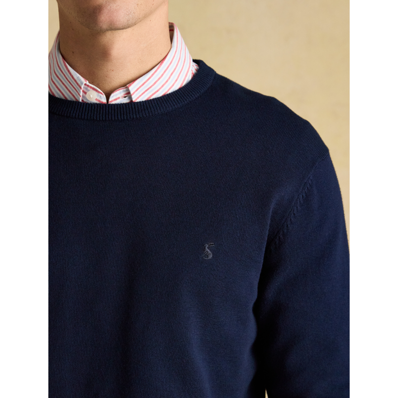 Joules Men's Hillside Crew Neck Knitted Jumper - Navy-4
