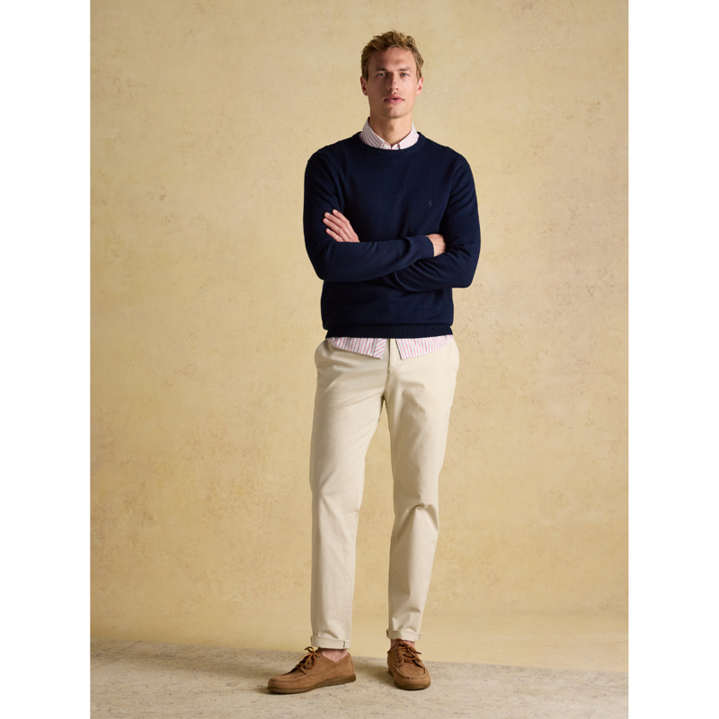 Joules Men's Hillside Crew Neck Knitted Jumper - Navy-5