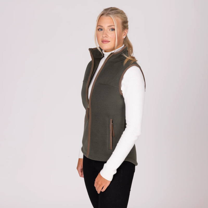 Aubrion Core Fleece Gilet - Green-2