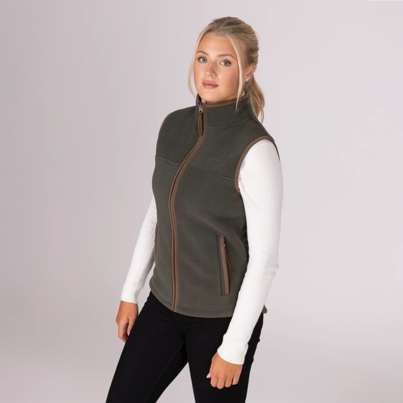 Aubrion Core Fleece Gilet - Green-3