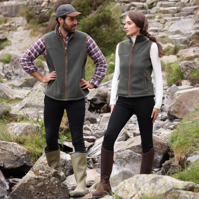 Aubrion Core Fleece Gilet - Green-5