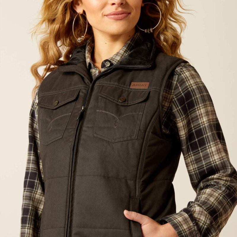 Ariat Women's Grizzly Quilted Gilet - Black-2