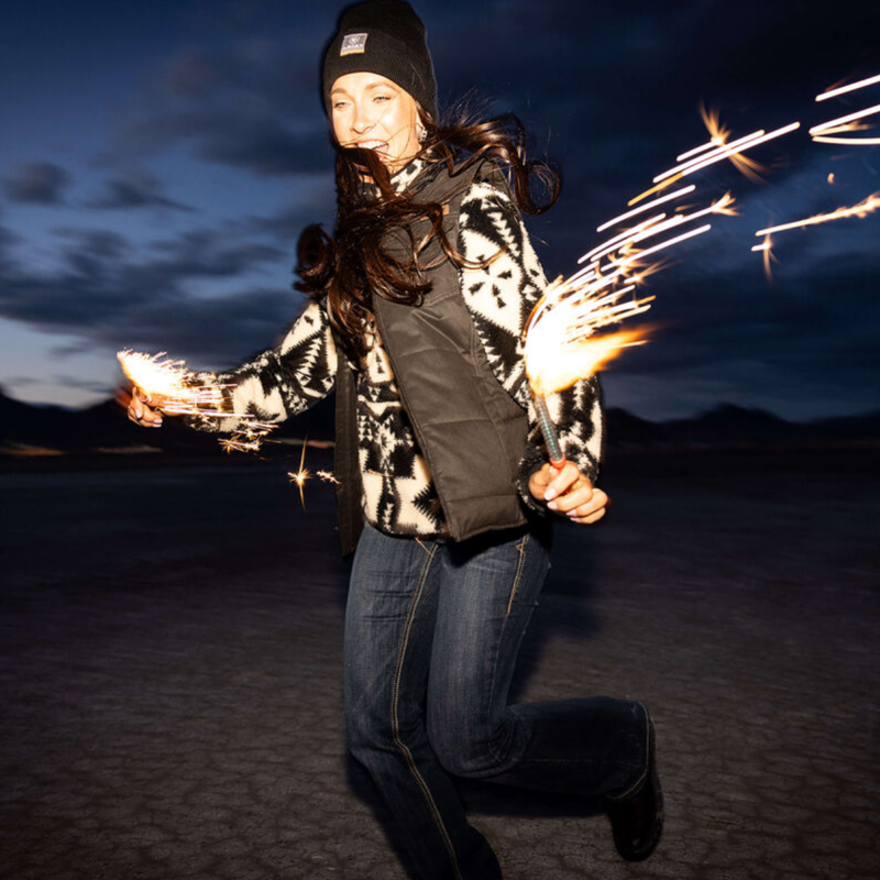 Ariat Women's Grizzly Quilted Gilet - Black-5