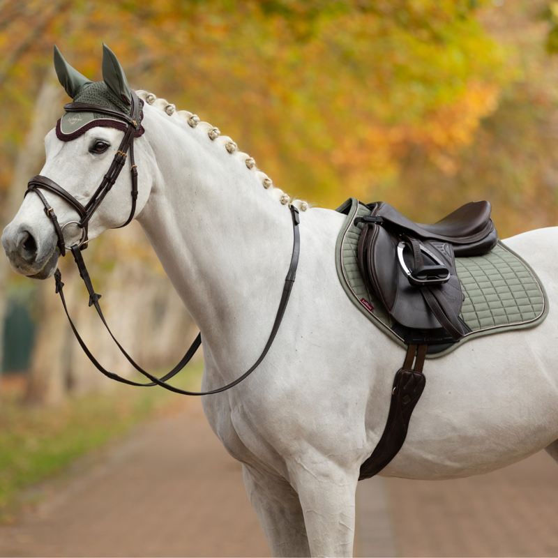 LeMieux Suede Close Contact Square - Rosemary-4