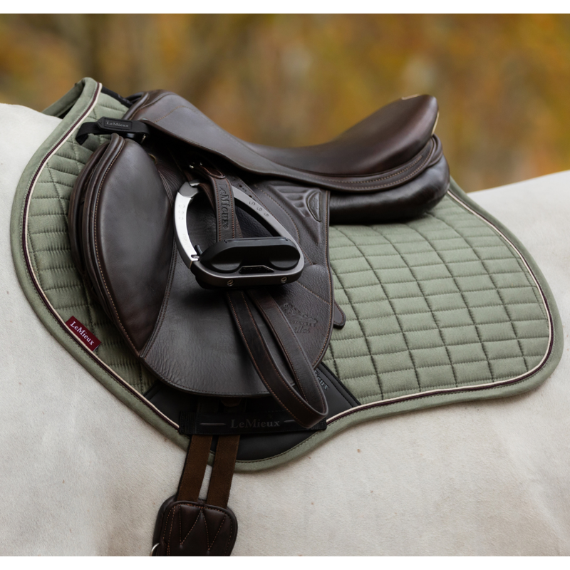 LeMieux Suede Close Contact Square - Rosemary-1