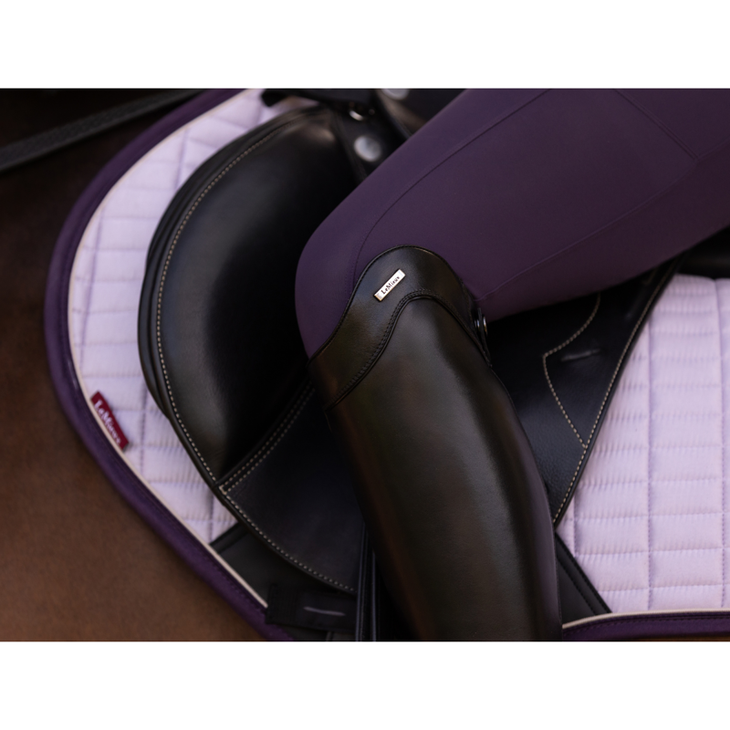 LeMieux Suede Close Contact Square - Lilac-3