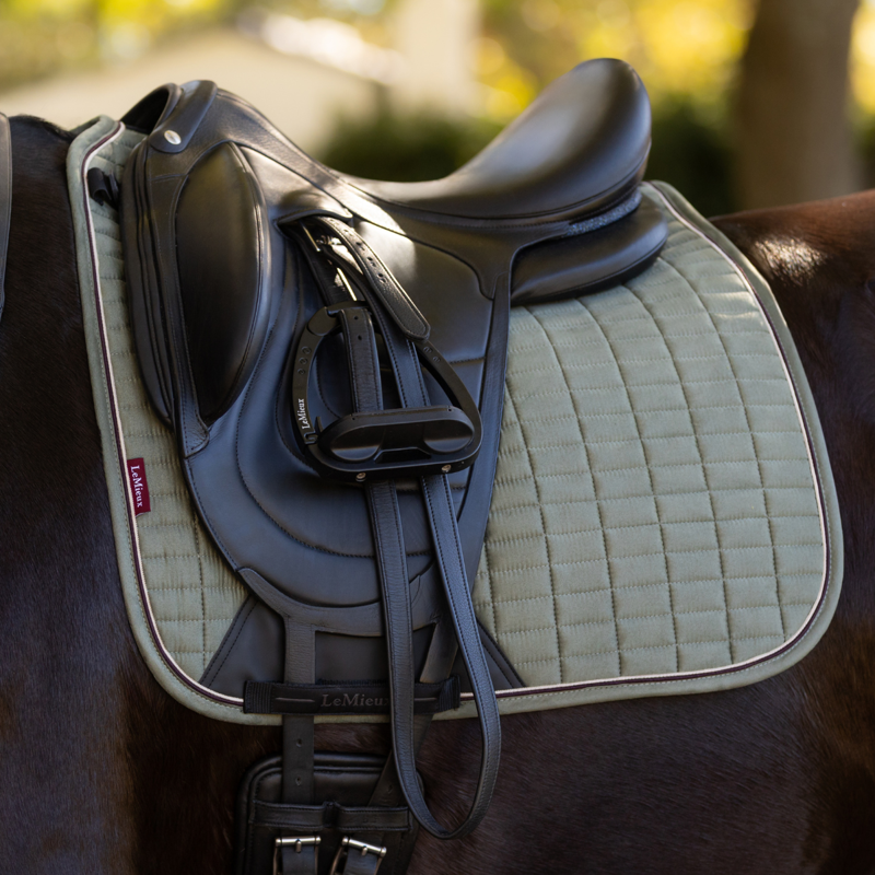 LeMieux Suede Dressage Square - Rosemary-1