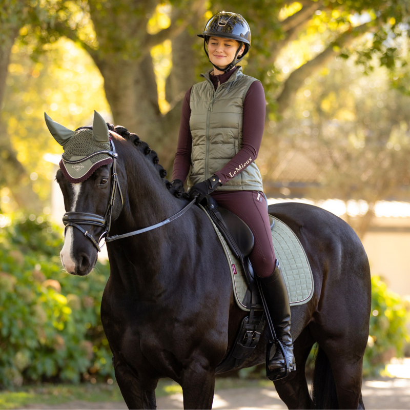 LeMieux Suede Dressage Square - Rosemary-6