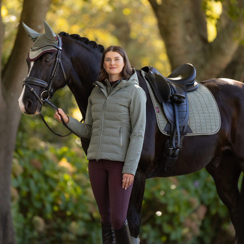 LeMieux Suede Dressage Square - Rosemary-5