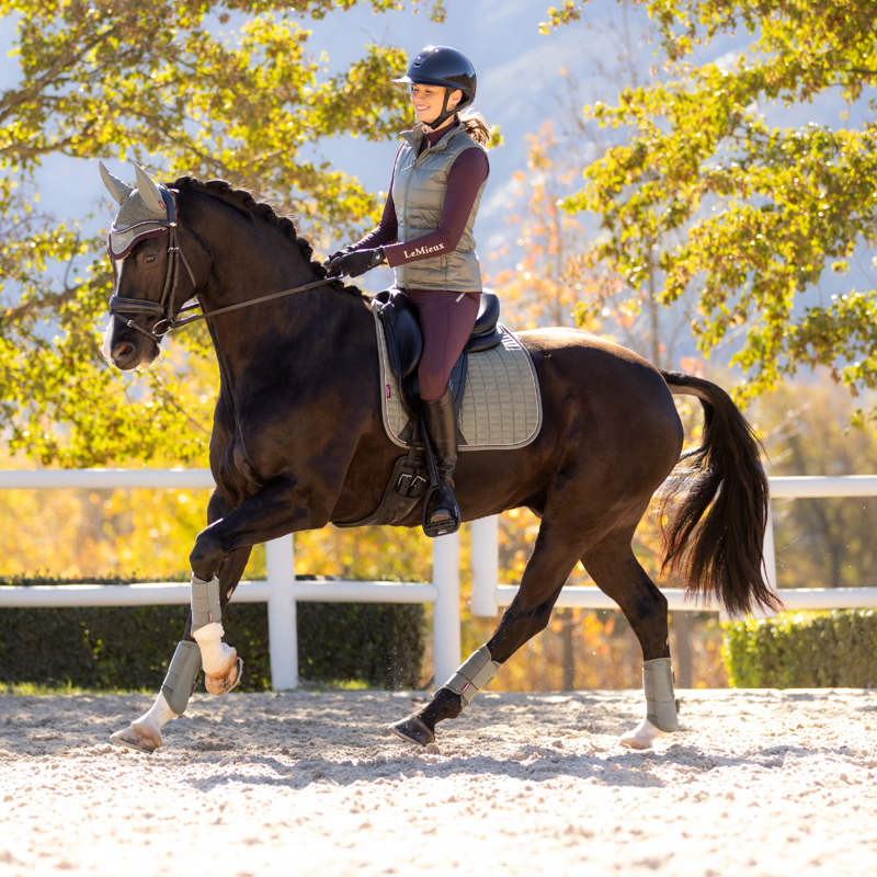 LeMieux Suede Dressage Square - Rosemary-4