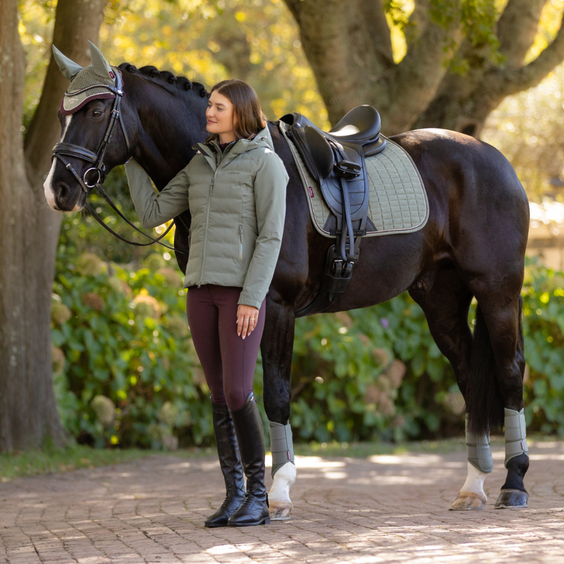 LeMieux Suede Dressage Square - Rosemary-3