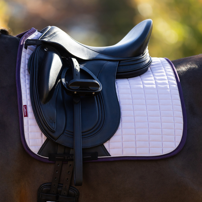 LeMieux Suede Dressage Square - Lilac-1
