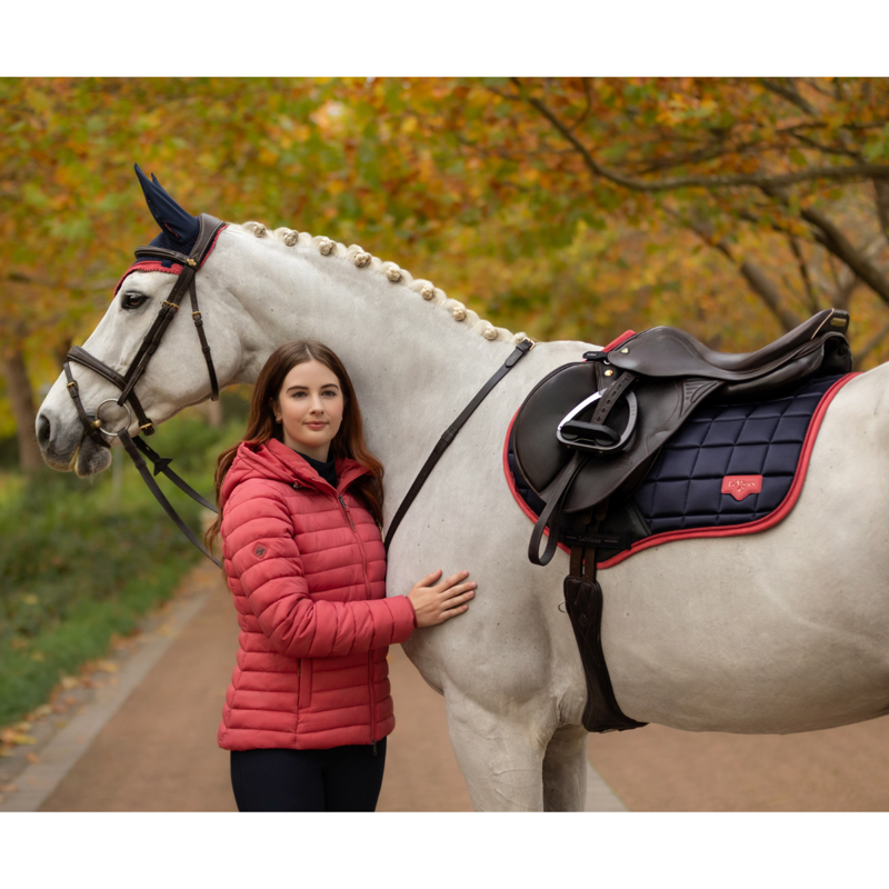 LeMieux Loire Classic Close Contact Square - Navy/Cranberry-2