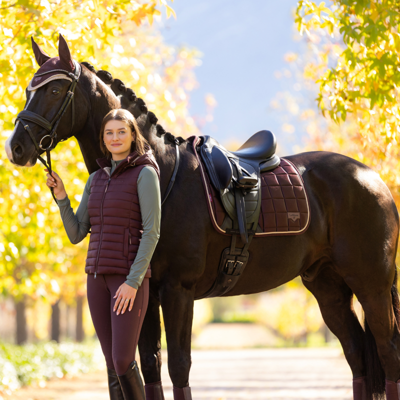 LeMieux Loire Classic Dressage Square - Damson-3
