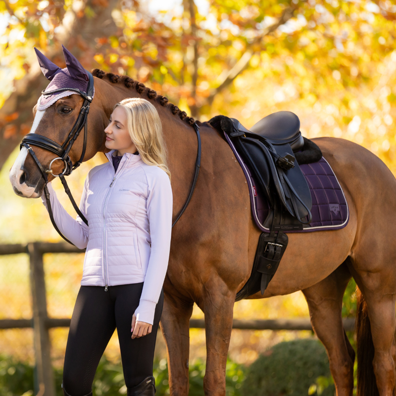LeMieux Merino+ Loire Classic Dressage Square - Juniper-3