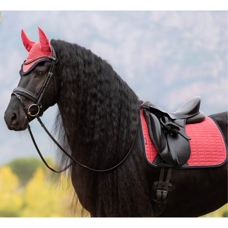 LeMieux Classic Fly Hood - Cranberry-1