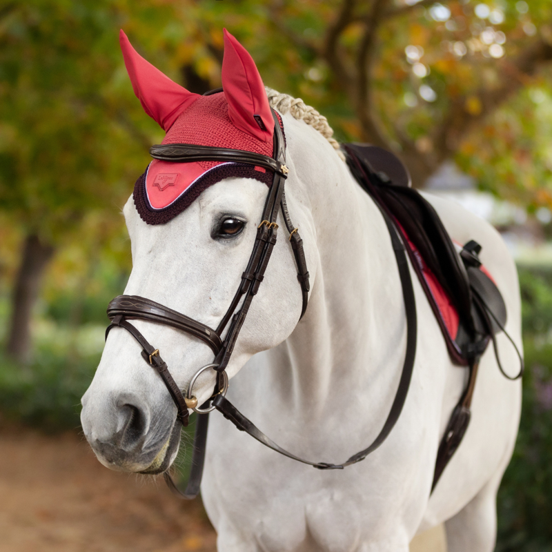 LeMieux Loire Fly Hood - Cranberry-3