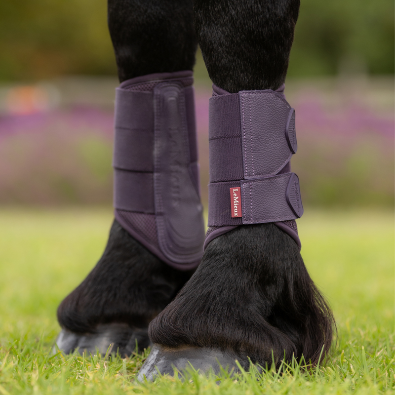 LeMieux Arika Mesh Brushing Boots - Juniper-4