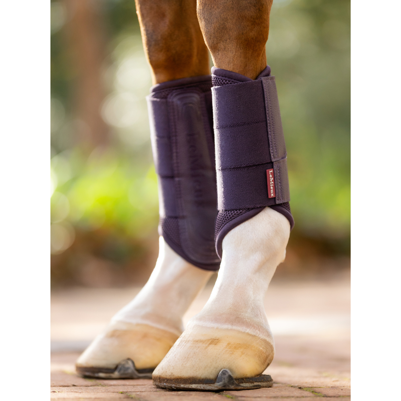 LeMieux Arika Mesh Brushing Boots - Juniper-2