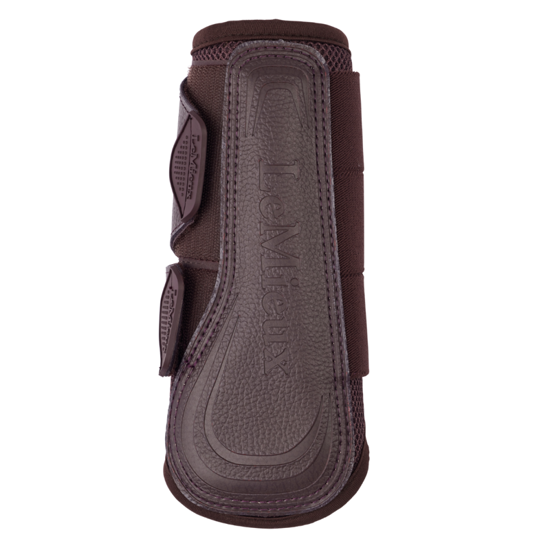 LeMieux Arika Mesh Brushing Boots - Damson-1