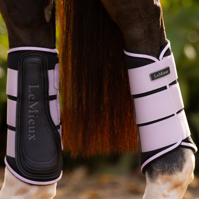 LeMieux Grafter Brushing Boots - Lilac-5