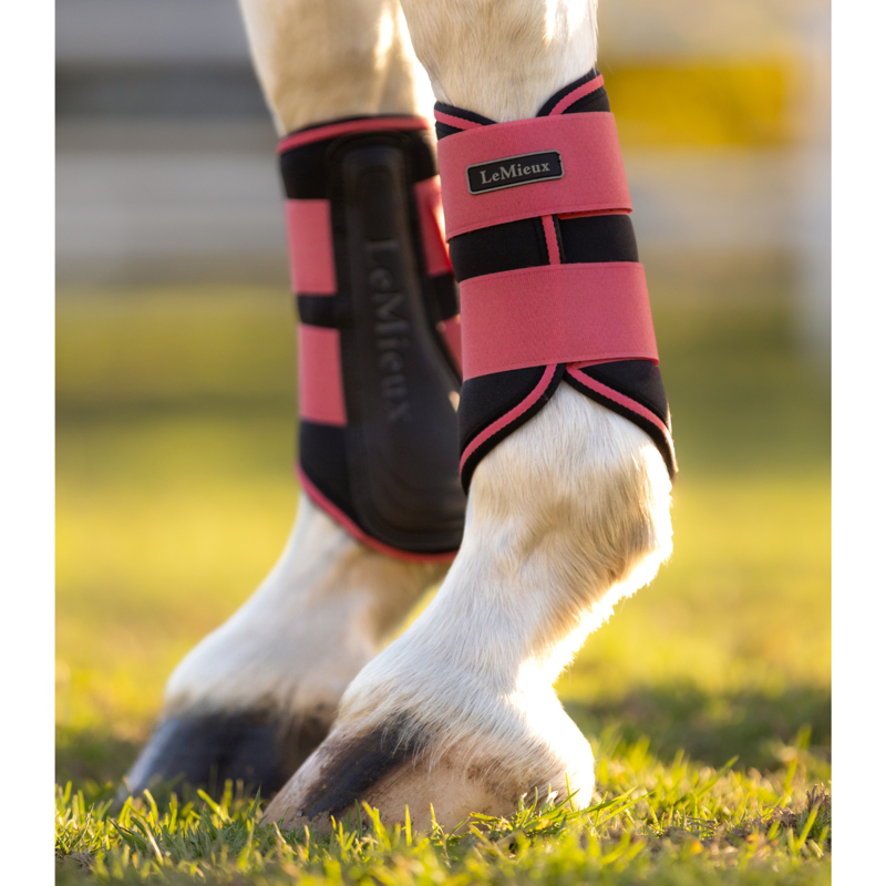 LeMieux Grafter Brushing Boots - Cranberry-3