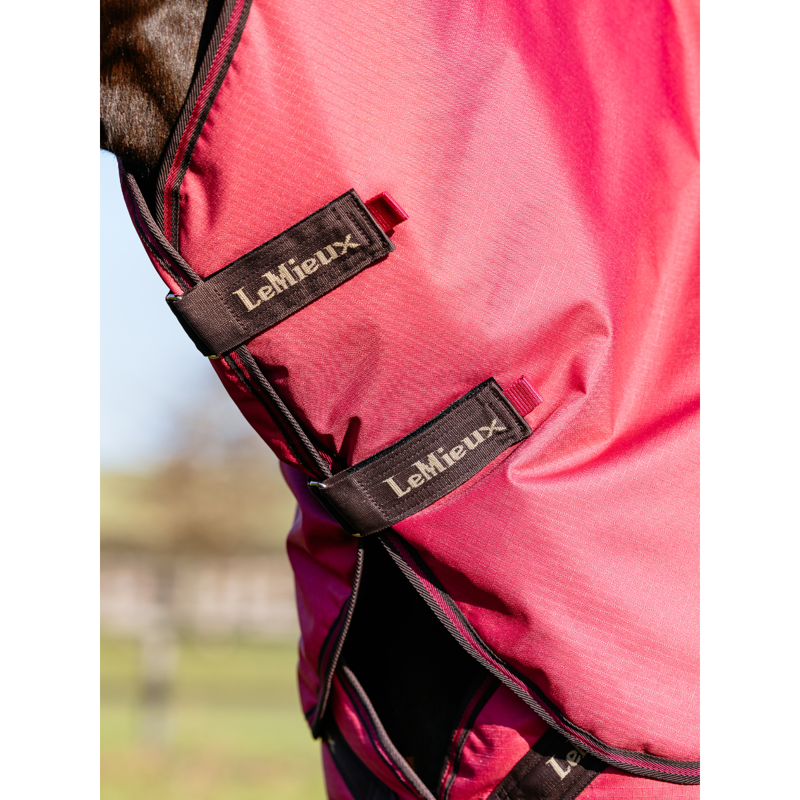 LeMieux Arika Ripstop 100g Turnout Rug - Cranberry-2