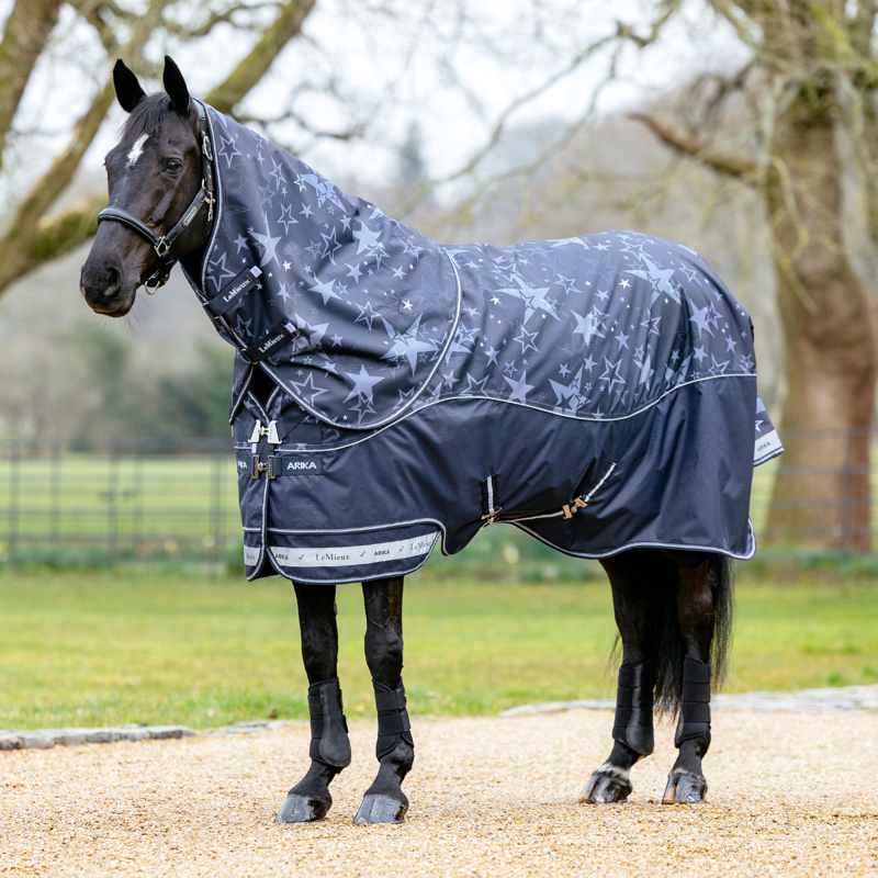 LeMieux Arika Star 0g Turnout Rug - Navy