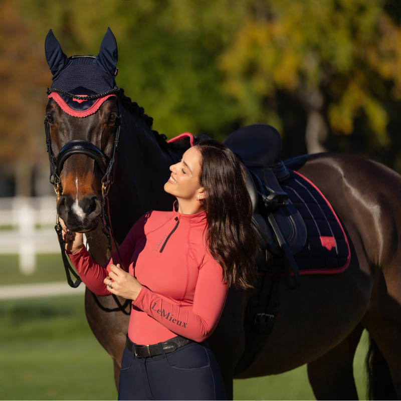 LeMieux Classique Base Layer - Cranberry-6