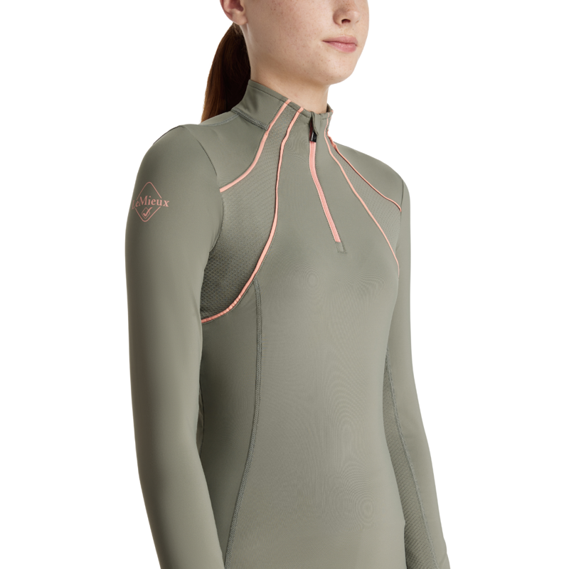LeMieux Young Rider Mia Mesh Base Layer - Rosemary-2