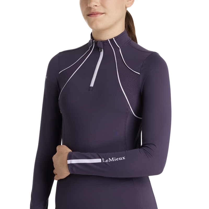 LeMieux Young Rider Mia Mesh Base Layer - Juniper-2
