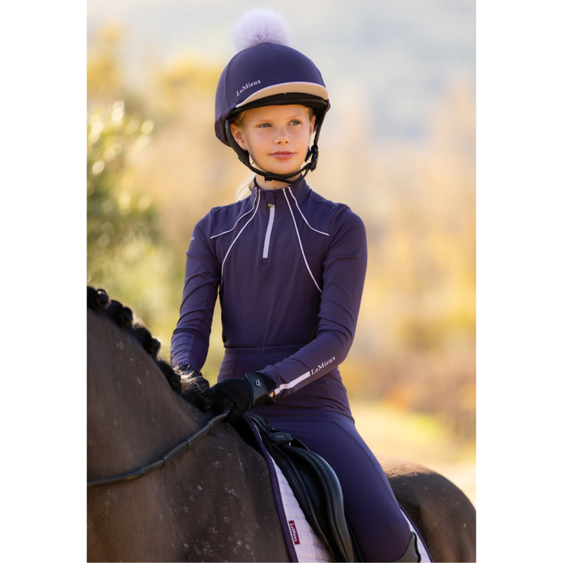 LeMieux Young Rider Mia Mesh Base Layer - Juniper-4