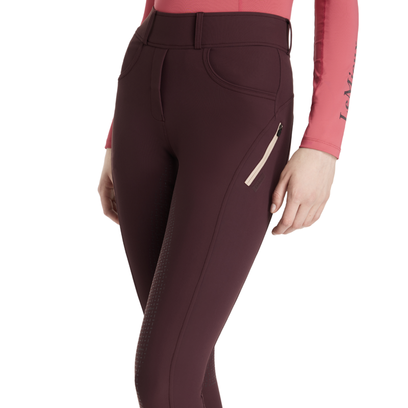 LeMieux Amy Brushed Breggings - Damson-3