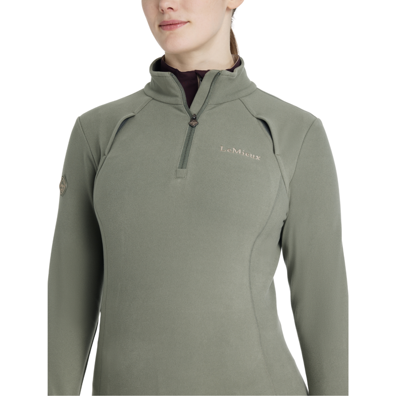 LeMieux Frances Quarter Zip Fleece - Rosemary-2