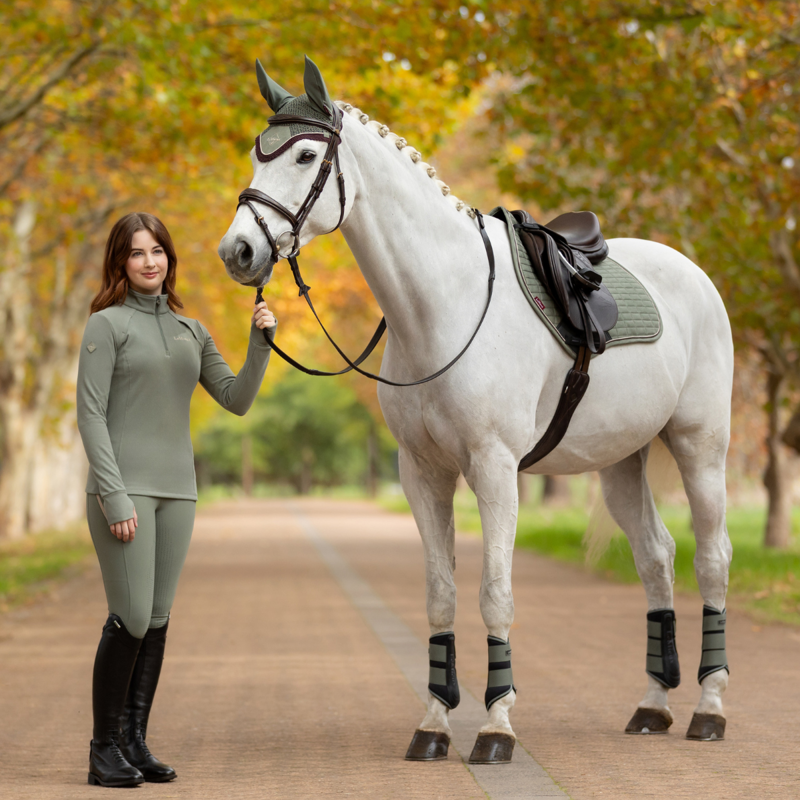LeMieux Frances Quarter Zip Fleece - Rosemary-4