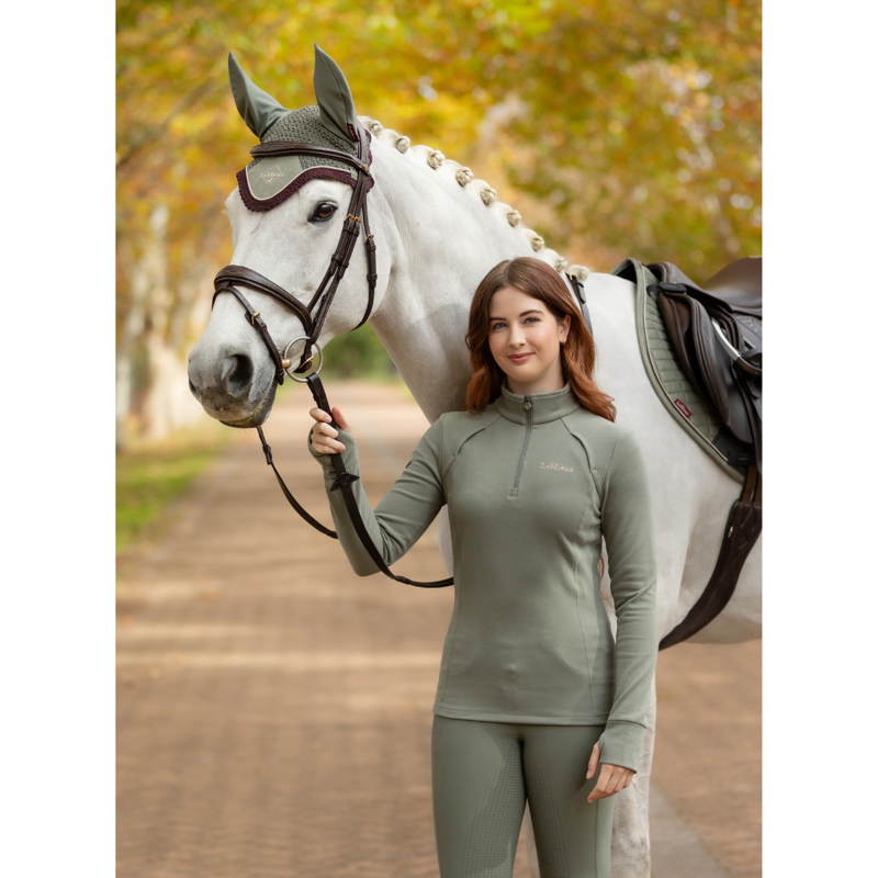 LeMieux Frances Quarter Zip Fleece - Rosemary-7