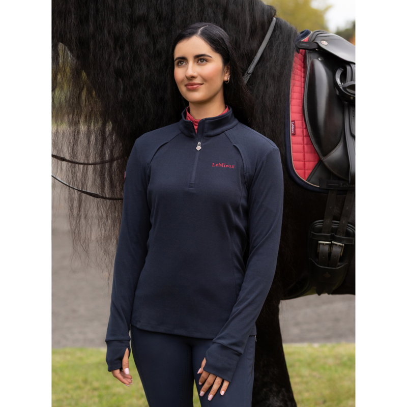 LeMieux Frances Quarter Zip Fleece - Navy-5