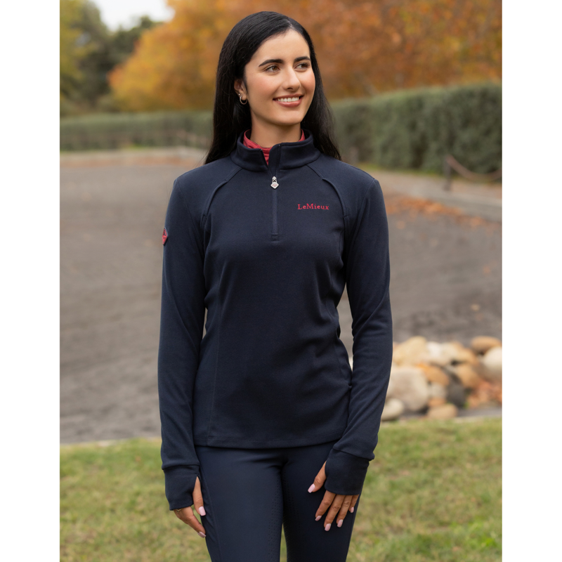 LeMieux Frances Quarter Zip Fleece - Navy-4