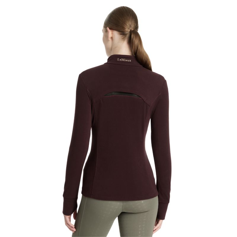 LeMieux Frances Quarter Zip Fleece - Damson-1