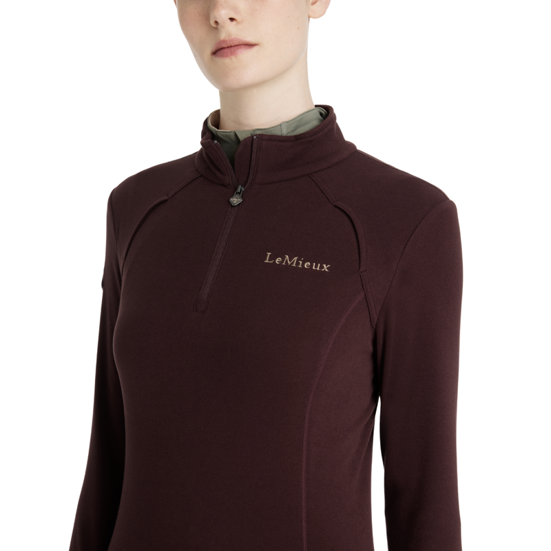 LeMieux Frances Quarter Zip Fleece - Damson-3