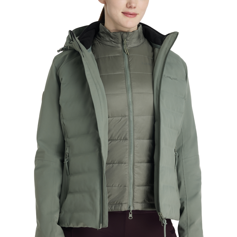 LeMieux Brooke Waterproof Hybrid Jacket - Rosemary-2