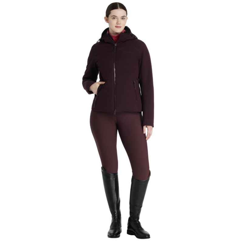 LeMieux Brooke Waterproof Hybrid Jacket - Damson-4