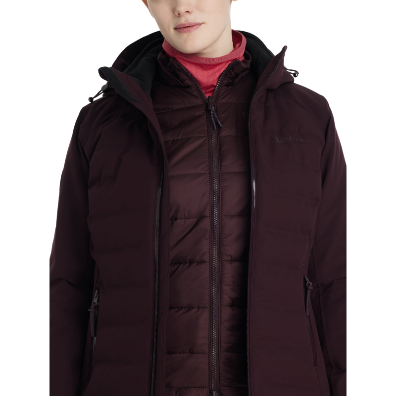 LeMieux Brooke Waterproof Hybrid Jacket - Damson-2