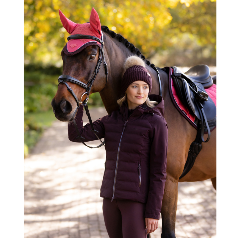 LeMieux Brooke Waterproof Hybrid Jacket - Damson-8