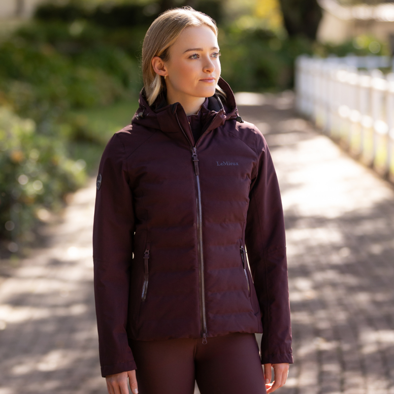 LeMieux Brooke Waterproof Hybrid Jacket - Damson-7