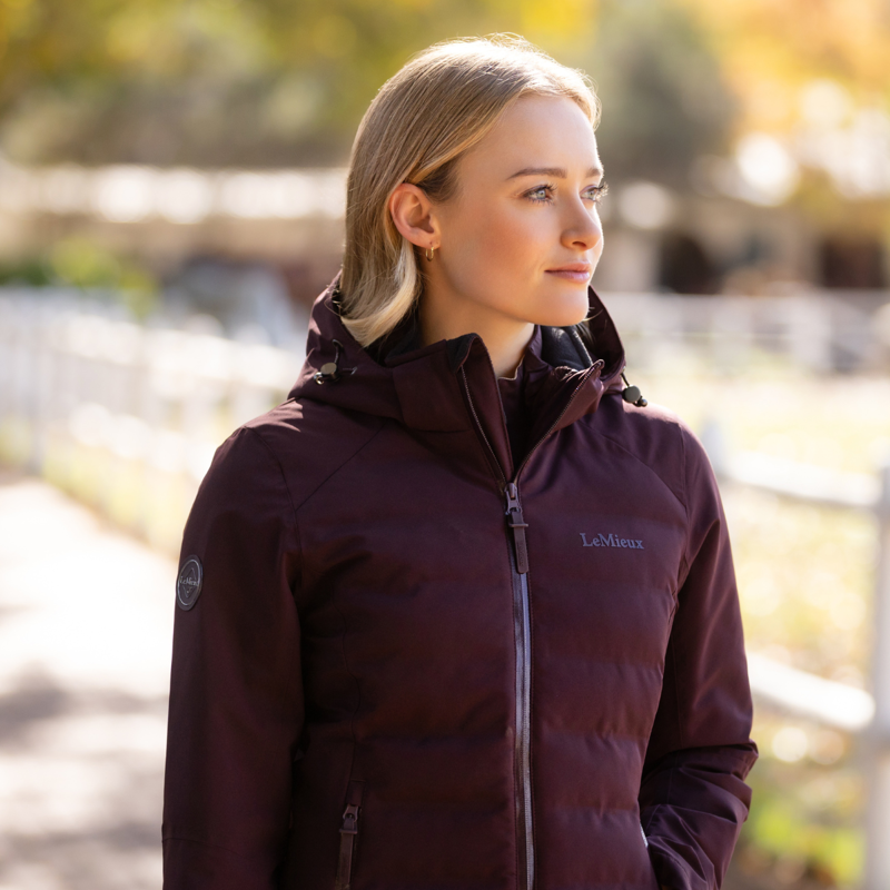 LeMieux Brooke Waterproof Hybrid Jacket - Damson-6