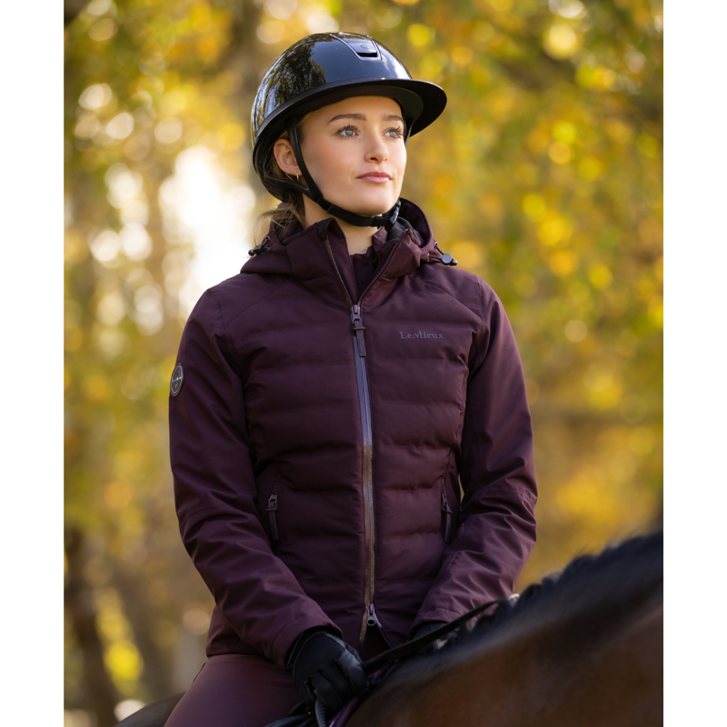 LeMieux Brooke Waterproof Hybrid Jacket - Damson-5