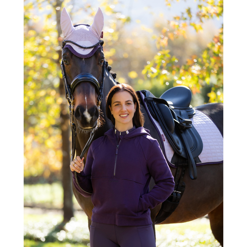 LeMieux Henrietta Half Zip Hoodie - Juniper-7
