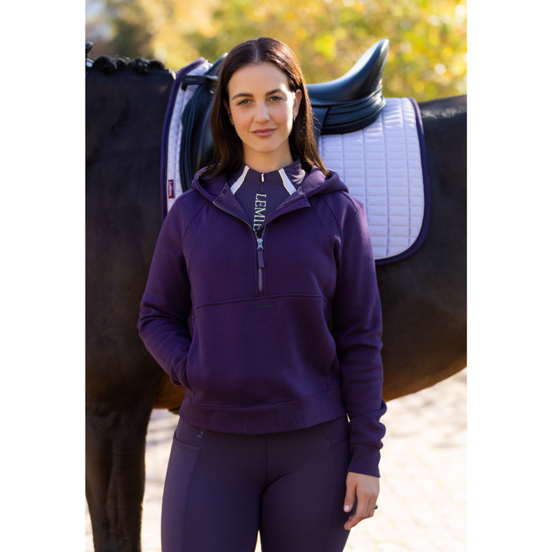 LeMieux Henrietta Half Zip Hoodie - Juniper-4