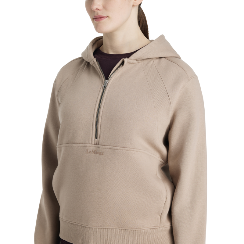LeMieux Henrietta Half Zip Hoodie - Almond-2